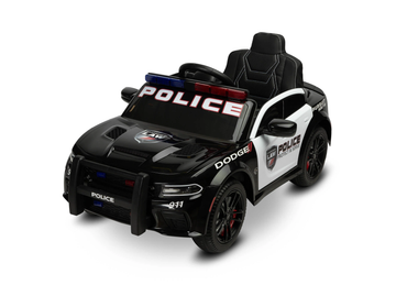 Masinuta electrica, Dodge Charger Police, cu telecomanda si sirene de politie, 12V