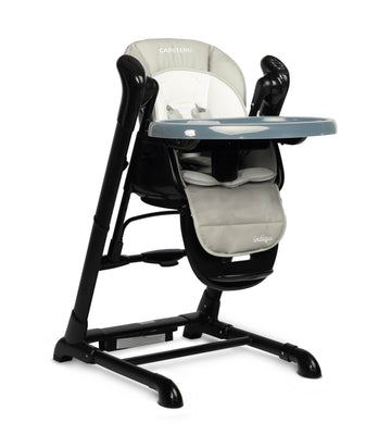 Scaun de masa si leagan electric 2in1 INDIGO Negru/Gri
